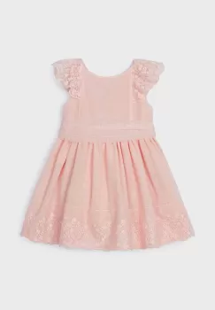 Mayoral rochie fete culoarea bej, mini, evazati imagine