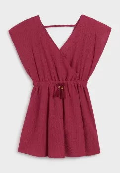 Mayoral rochie fete culoarea bordo, mini, evazati imagine