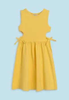 Mayoral rochie fete culoarea galben, mini, evazati imagine