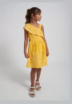 Mayoral rochie fete culoarea galben, mini, evazati imagine