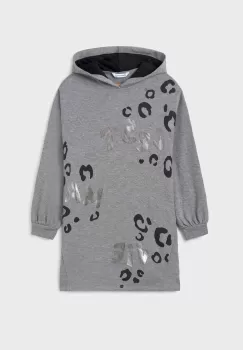 Mayoral rochie fete culoarea gri, mini, drept imagine