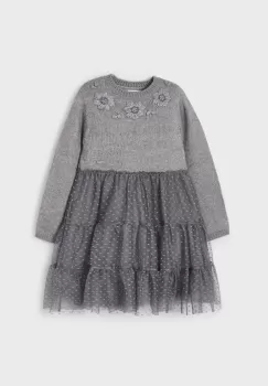 Mayoral rochie fete culoarea gri, mini, evazati imagine