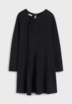 Mayoral rochie fete culoarea negru, mini, drept, 7985 imagine