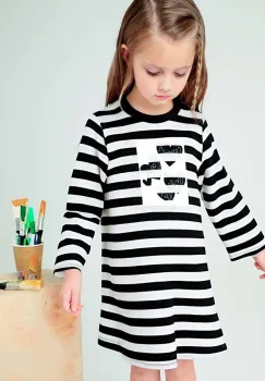 Mayoral rochie fete culoarea negru, mini, evazati, 4929 imagine