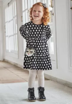 Mayoral rochie fete culoarea negru, mini, oversize imagine