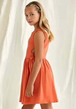 Mayoral rochie fete culoarea portocaliu, mini, evazati imagine