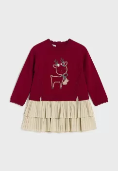 Mayoral rochie fete culoarea rosu, mini, evazati, 2911 imagine