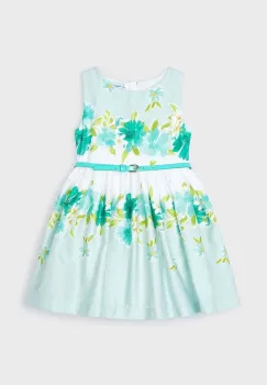 Mayoral rochie fete culoarea turcoaz, mini, evazati imagine