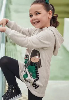 Mayoral rochie fete culoarea verde, mini, drept, 4930 imagine