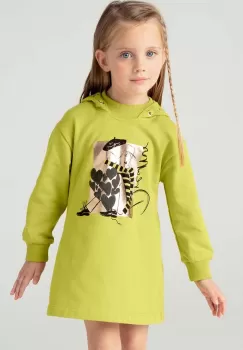 Mayoral rochie fete culoarea verde, mini, drept, 4930 imagine