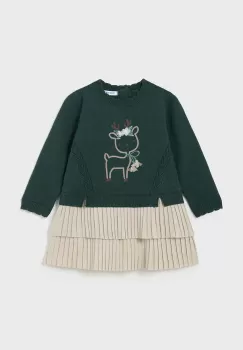 Mayoral rochie fete culoarea verde, mini, evazati, 2911 imagine