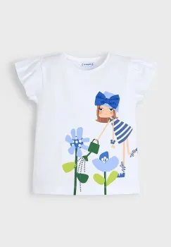 Mayoral tricou copii culoarea alb, 3015 imagine