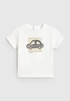 Mayoral tricou copii culoarea alb, cu imprimeu, 1052 imagine
