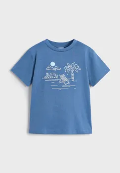 Mayoral tricou copii culoarea albastru marin, cu imprimeu, 3026 imagine