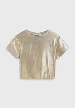 Mayoral tricou copii culoarea auriu, 6027 imagine