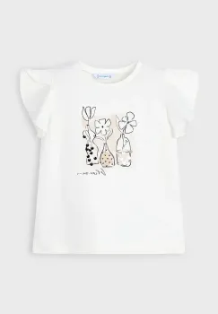 Mayoral tricou copii culoarea bej, 3004 imagine