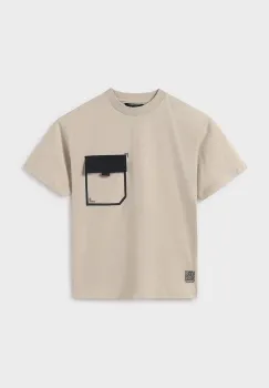 Mayoral tricou copii culoarea bej, neted, 6012 imagine