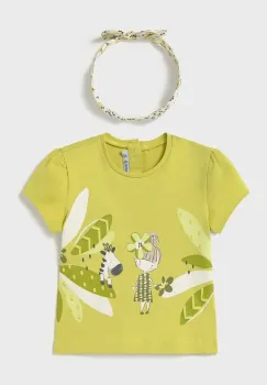 Mayoral tricou copii culoarea verde, 1044 imagine