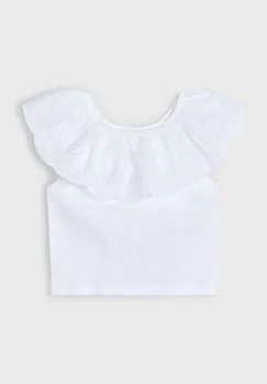 Mayoral tricou de bumbac pentru copii culoarea alb, 3012 imagine