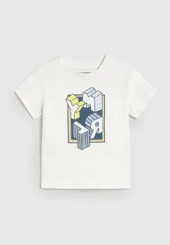 Mayoral tricou de bumbac pentru copii culoarea alb, cu imprimeu, 106 imagine
