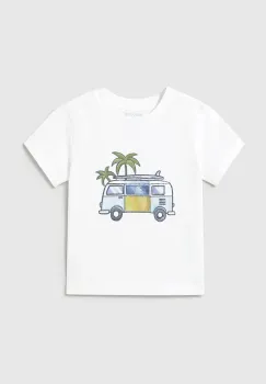 Mayoral tricou de bumbac pentru copii culoarea alb, cu imprimeu, 1063 imagine