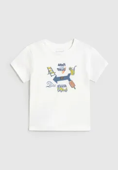 Mayoral tricou de bumbac pentru copii culoarea alb, cu imprimeu, 1064 imagine
