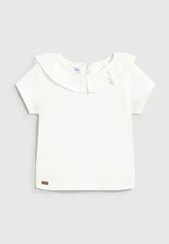Mayoral tricou de bumbac pentru copii culoarea bej, 1045 imagine