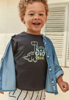 Mayoral tricou de bumbac pentru copii culoarea negru, cu imprimeu, 1062 imagine