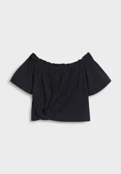 Mayoral tricou de bumbac pentru copii culoarea negru, decolteu spaniol, 6028 imagine