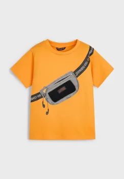Mayoral tricou de bumbac pentru copii culoarea portocaliu, cu imprimeu, 3036 imagine
