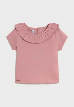 Mayoral tricou de bumbac pentru copii culoarea roz, 1045 imagine