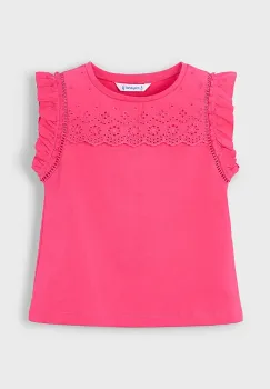 Mayoral tricou de bumbac pentru copii culoarea roz, 3020 imagine