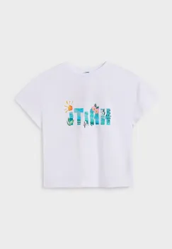 Mayoral tricou de bumbac pentru copii culoarea turcoaz, 6030 imagine