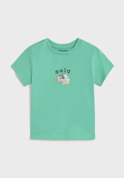 Mayoral tricou de bumbac pentru copii culoarea turcoaz, cu imprimeu, 1062 imagine