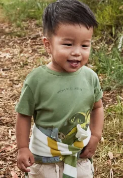 Mayoral tricou de bumbac pentru copii culoarea verde, cu imprimeu, 1057 imagine