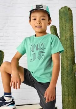Mayoral tricou de bumbac pentru copii culoarea verde, cu imprimeu, 170 imagine