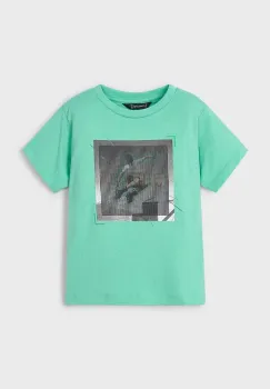 Mayoral tricou de bumbac pentru copii culoarea verde, cu imprimeu, 3035 imagine