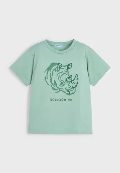 Mayoral tricou de bumbac pentru copii culoarea verde, cu imprimeu, 3042 imagine
