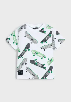 Mayoral tricou de bumbac pentru copii culoarea verde, modelator, 3038 imagine
