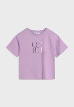 Mayoral tricou de bumbac pentru copii culoarea violet, 6024 imagine