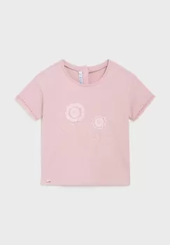 Mayoral tricou din bumbac pentru bebelusi culoarea roz imagine