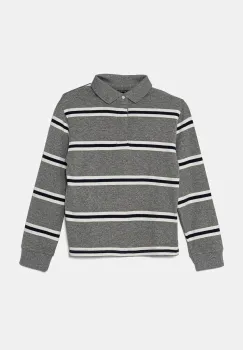 Mayoral tricou polo copii culoarea gri, modelator, 7102 imagine