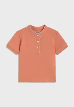 Mayoral tricou polo copii culoarea portocaliu, neted, 1107 imagine