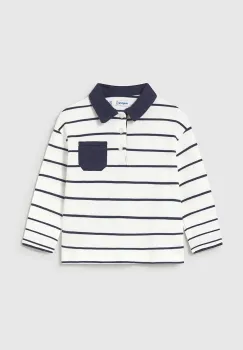 Mayoral tricou polo pentru copii culoarea alb, 2103 imagine