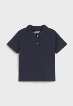 Mayoral tricouri polo din bumbac pentru copii culoarea negru, uni, 102 imagine
