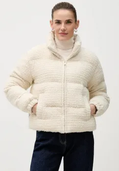 MC2 Saint Barth geaca din amestec de lana culoarea bej, de iarna, MDY0002 imagine