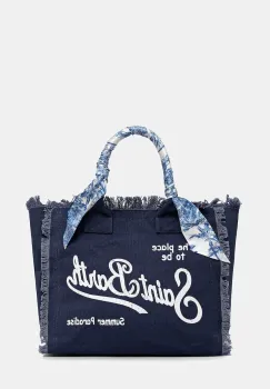 MC2 Saint Barth geanta shopper pentru femei din bumbac imagine