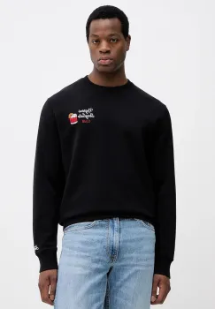 MC2 Saint Barth hanorac de bumbac culoarea negru, neted, SOH0008 imagine