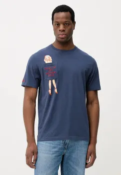 MC2 Saint Barth tricou din bumbac culoarea alb, cu imprimeu, CONR0002 imagine