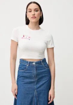 MC2 Saint Barth tricou din bumbac culoarea alb, NIV0001 imagine